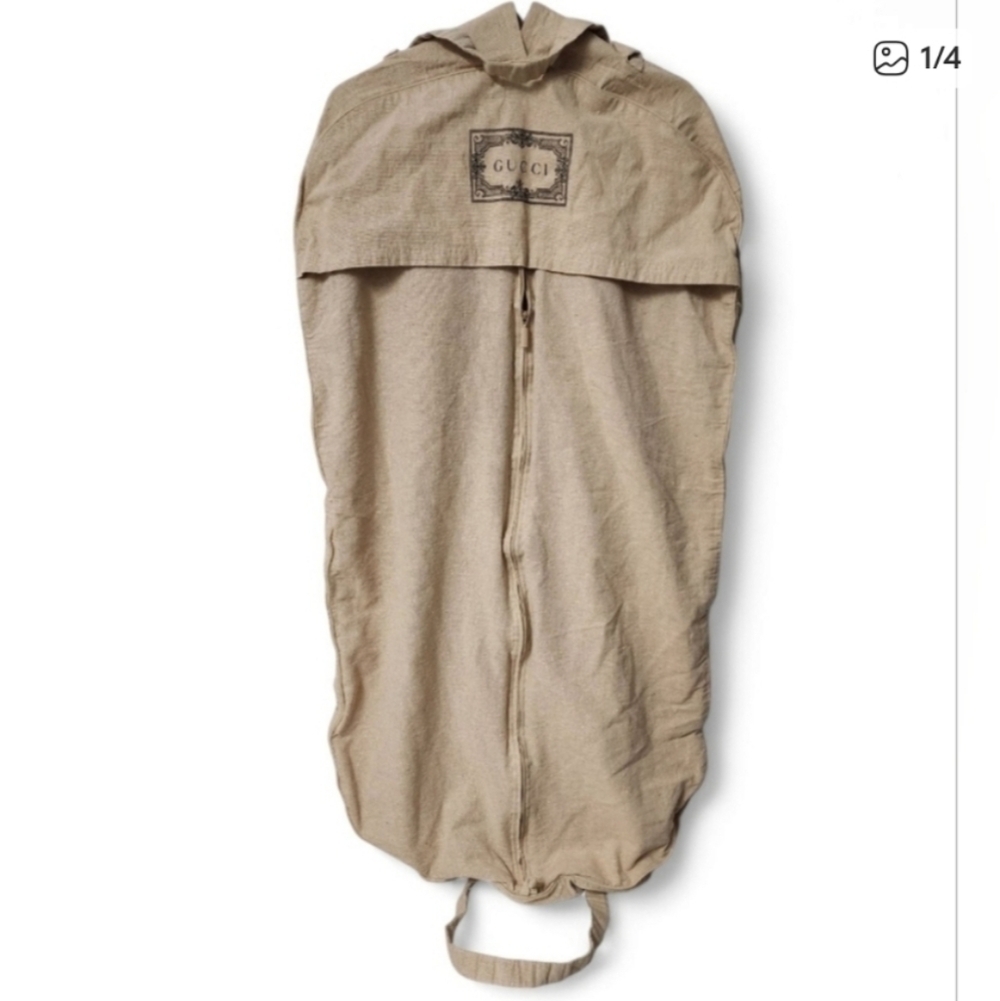 Auth! Gucci canvas garment bag